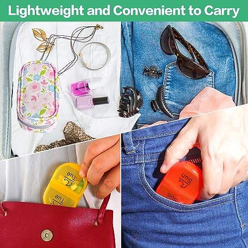 Image of Serfeymi Weekly Travel Pill Organizer 2 Times A Day AM PM Upgraded Rainbow Pill Box 7 Day with Portable Zipper PU Leather Pill Case, Medicine Organizer for Pills, Vitamins, Fish Oils - Floral 01