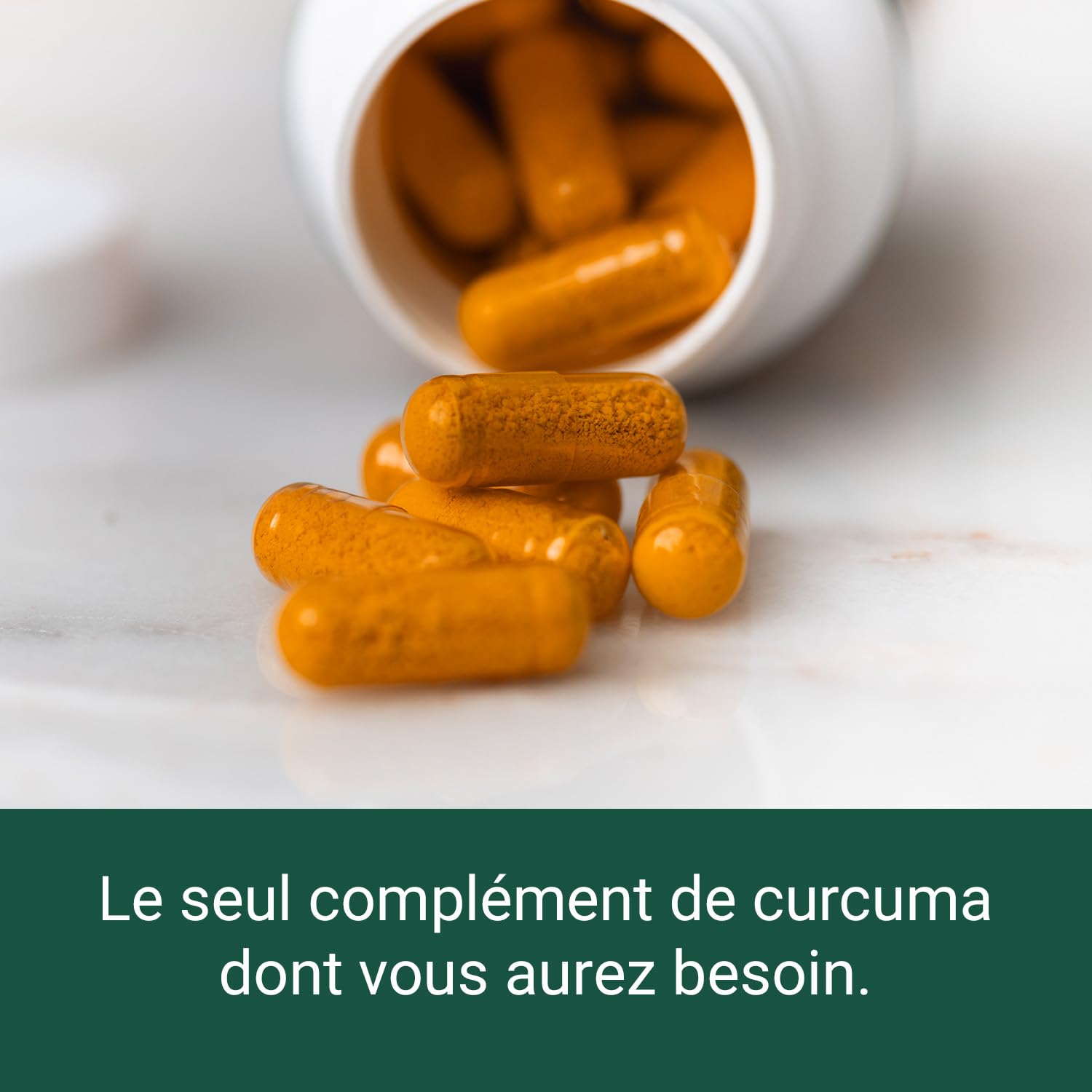 Complément alimentaire Complexe à l'extrait de curcuma de Theonia - Vitamine D3 et C, Poivre noir - Contribue à la bonne santé des muscles, des articulations et des os - 60 gélules - 200 mg