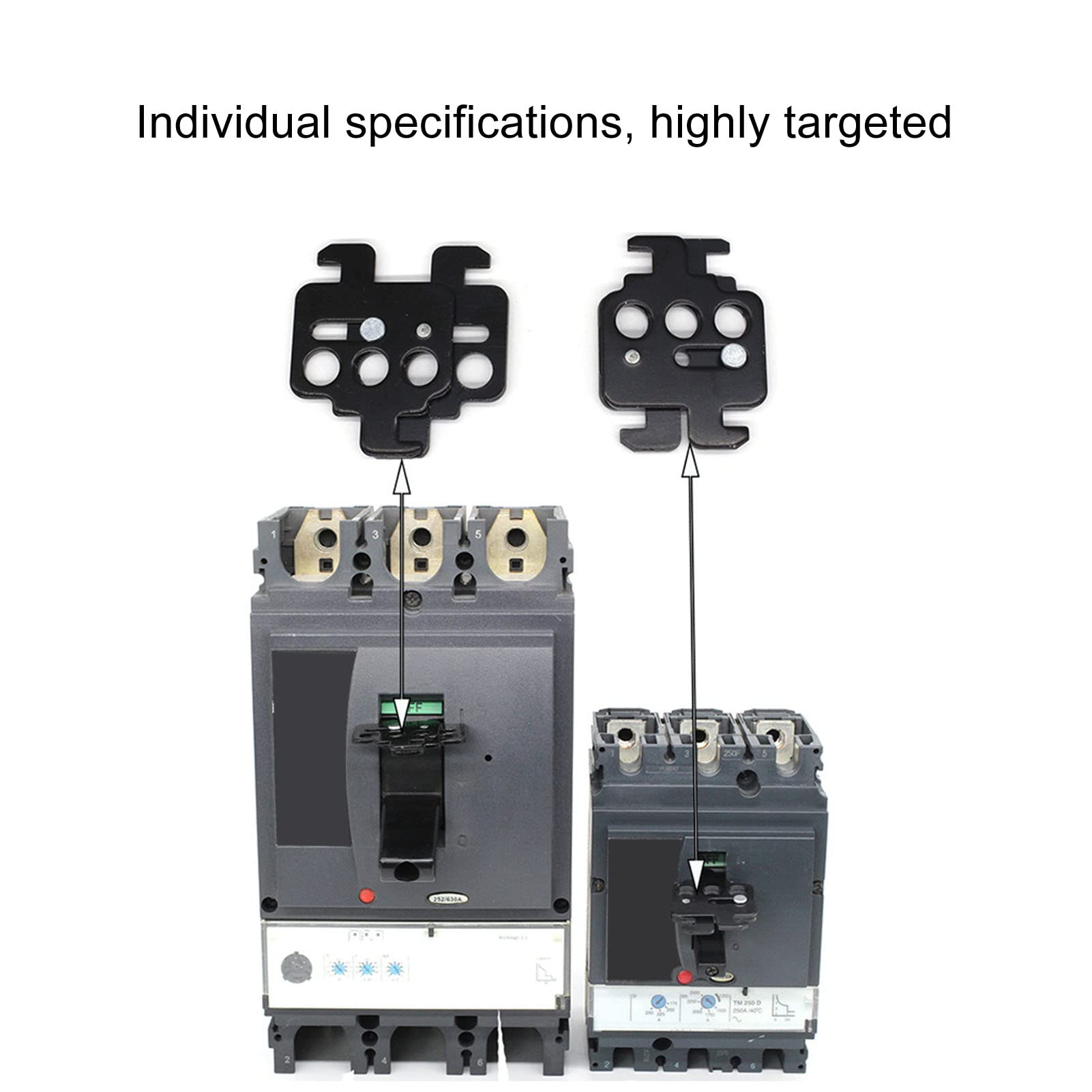 KLLJRFW 2Pcs Steel Breaker Lockout Industrial Multifunctional Safety Circuit Breaker Lockout Steel Snap On Breaker Lockout Device for Switch Lockout Tagout