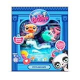 Bandai Littlest Pet Shop Petfluencer Shell-Fie Fun | Petfluencer Set Contains 2 Gen LPS Mini Pet Toys 4 Accessories 1 Backdrop 1 Collector Card And 1 Virtual Code | Collectable Toys For Girls And Boys