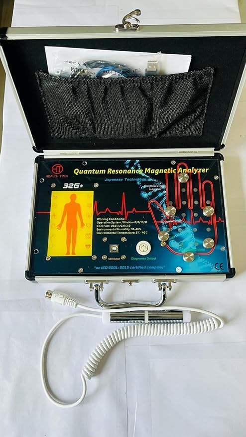 Quantum Resonance Magnetic Analyzer Full Body Check-Up Machine, 32G+ Latest Version, Silver 2in1
