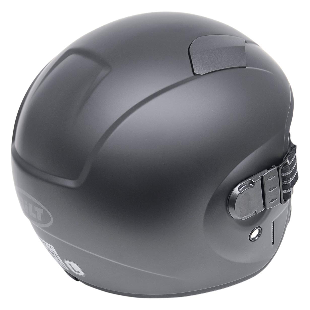 black titan solid motorcycle helmet SMK Titan V2 Carbon Nero Blue Helmet size Large