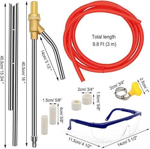 Miniatura 3 de Kit de chorro de arena para lavadora a presión, accesorio de chorro de arena húmedo de 5000 PSI, limpiador de arena con boquilla de cerámica de