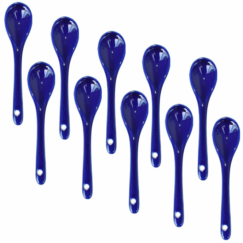 12 Cucchiai In Porcellana Yuauy 12,7 Cm – Bianchi, Per Caffè, Dessert, Yogurt, Tè, Lavabili In Lavastoviglie E Microonde