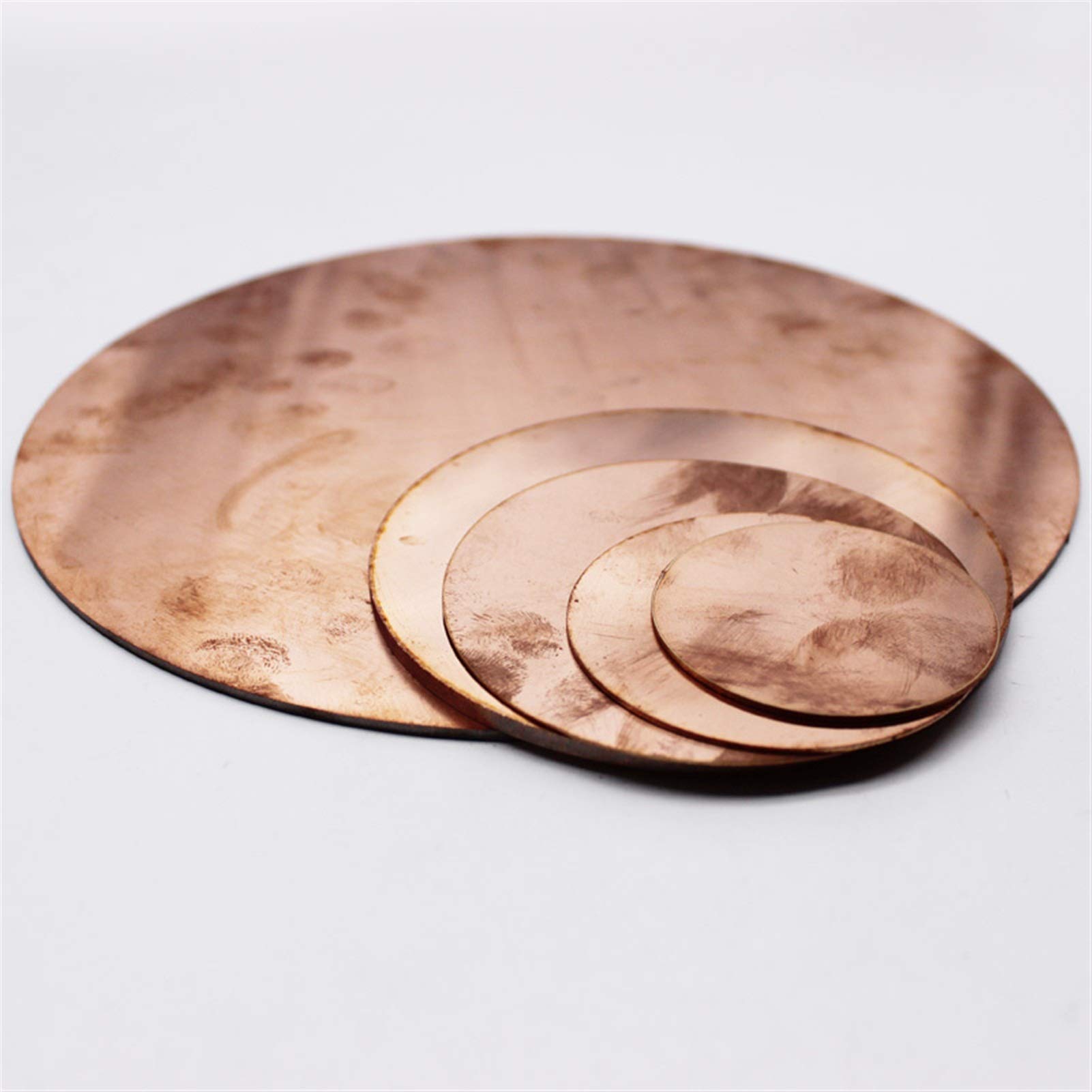 Lnanqing-Cinta Cobre soldar Pure 99.5% Redondo Redondo Placa DE Cobre ELECTRODO Hoja DE PLATABLE, Alto Aislamiento y Seguridad (Specification : 150x2mm 1pc)