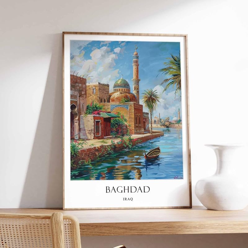 Poster Bagdad art islamique sur toile pour réveiller un mur blanc sans âme