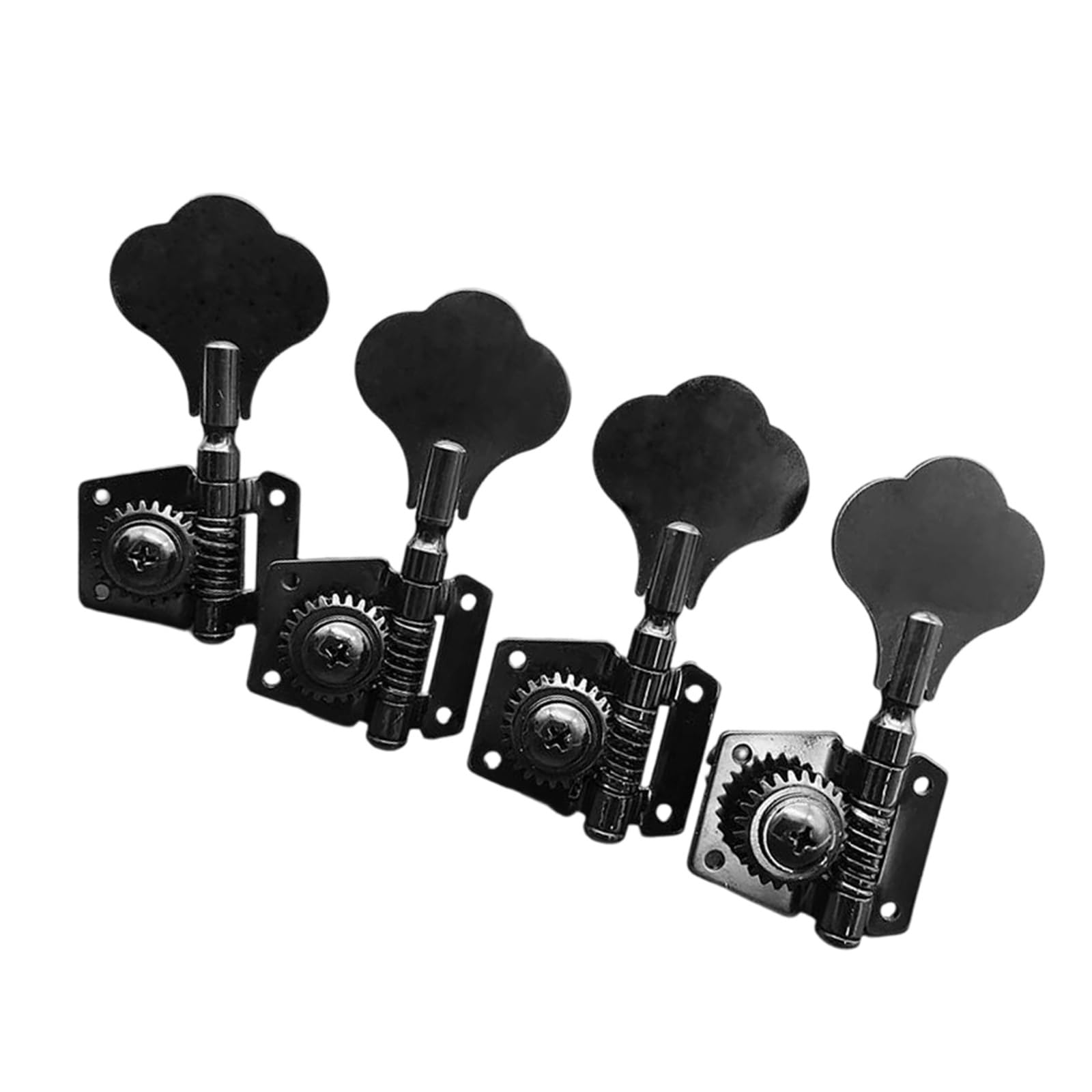Pokrętła/tunery Do Strojenia Basów Open Gear Do Gitar Elektrycznych I Basów Jazzowych Profesjonalne Kołki Do Strojenia Gitary(4pcs L Bk)