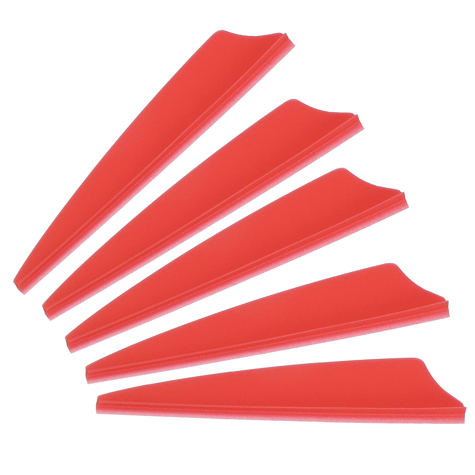 PATIKIL Arrows Vanes, 36 Pack 2.5 Inch Arrow Fletching Archery Arrow Feather Shield Fletch for DIY Target Shooting, Red