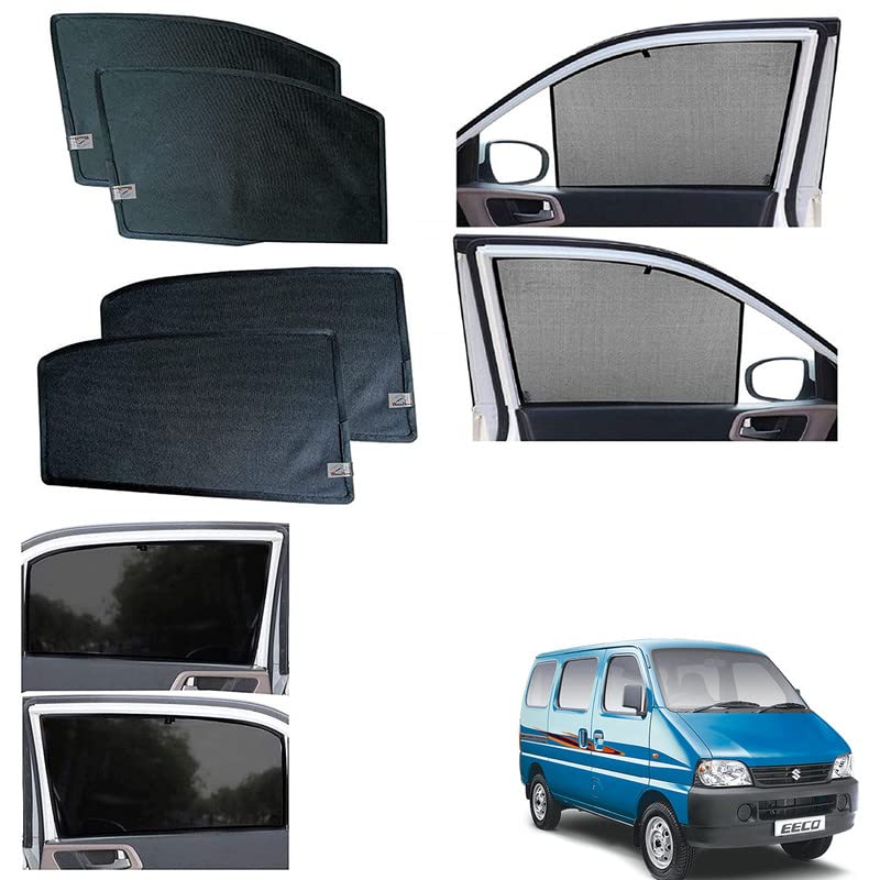 Image of WolkomHome car Fix Curtain Window Shades Half Curtains Sunshade for Eeco 2015 to 2023 (Set of 6)