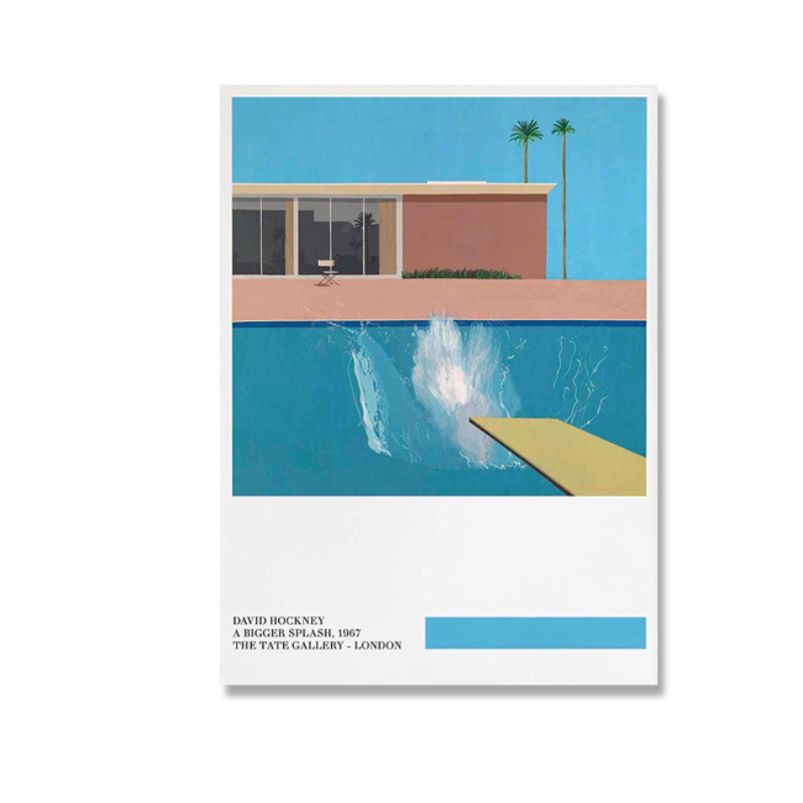 Buy CHENR Wall Painting,David Hockney art Exhibition Splash Art Print