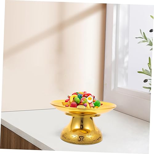 Miniatura 5 de DECHOUS Plato de adoración budista con bandeja de frutas para decoración del hogar de Buda