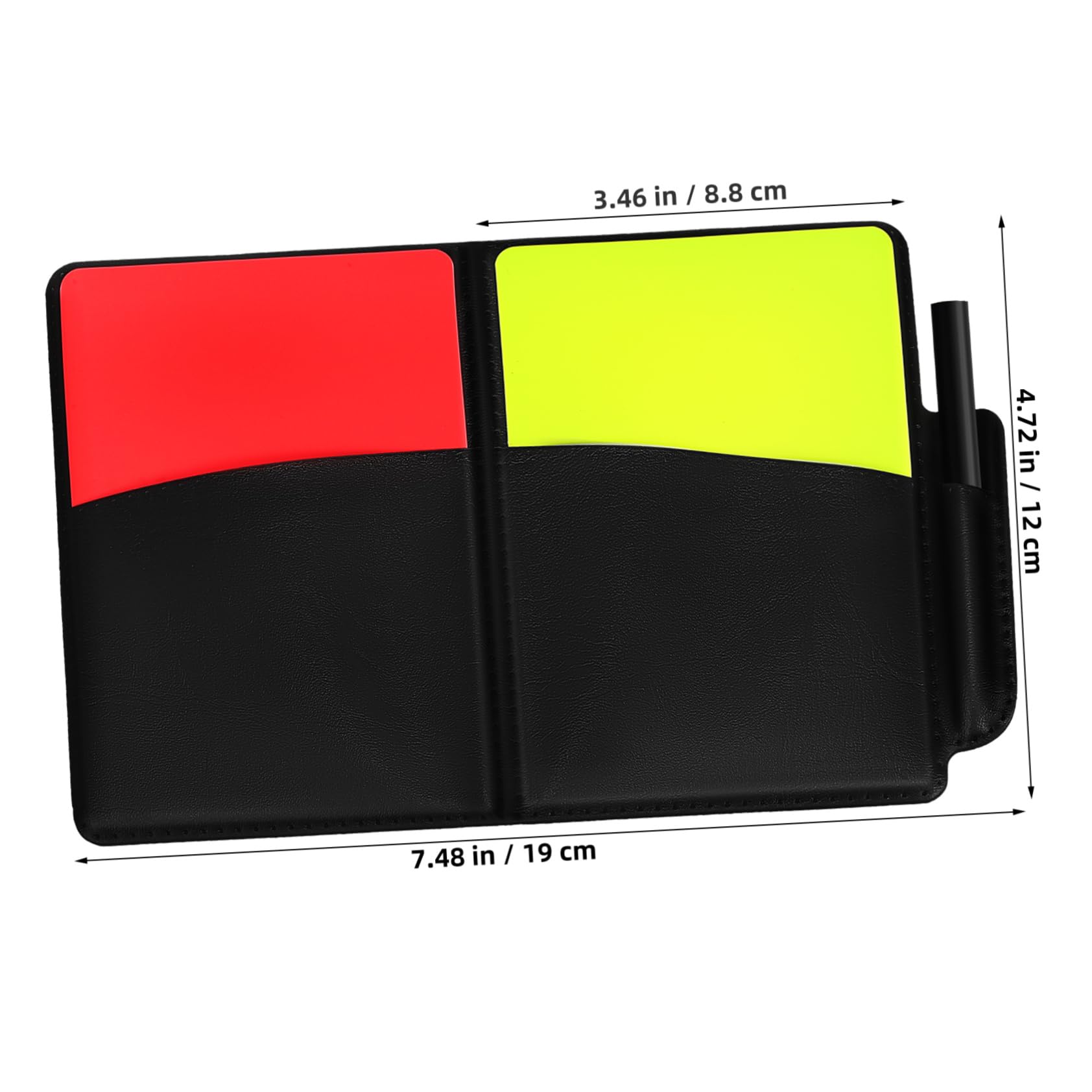 BESPORTBLE 4 Sets Set Soccer Referee Card Set Red Yellow Cards with Score for Sports Games Volleyball Football Referee Accessories