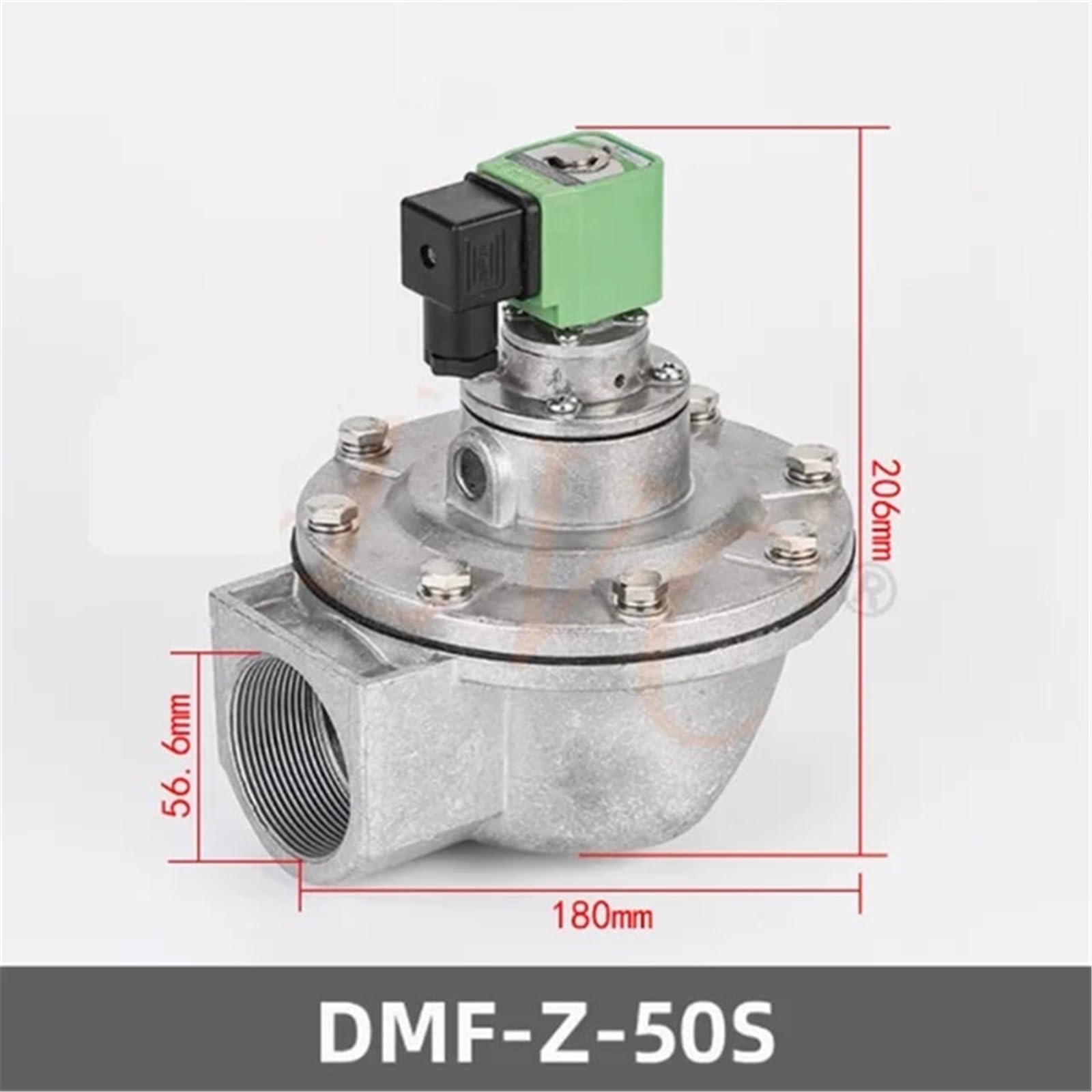 1 szt. Elektromagnetyczny zawór impulsowy DMF-Z-20/25/40S/50S/62S/ kątowy zawór elektromagnetyczny DC24V AC220V membranowy filtr workowy (50S 2 cale DC24V)