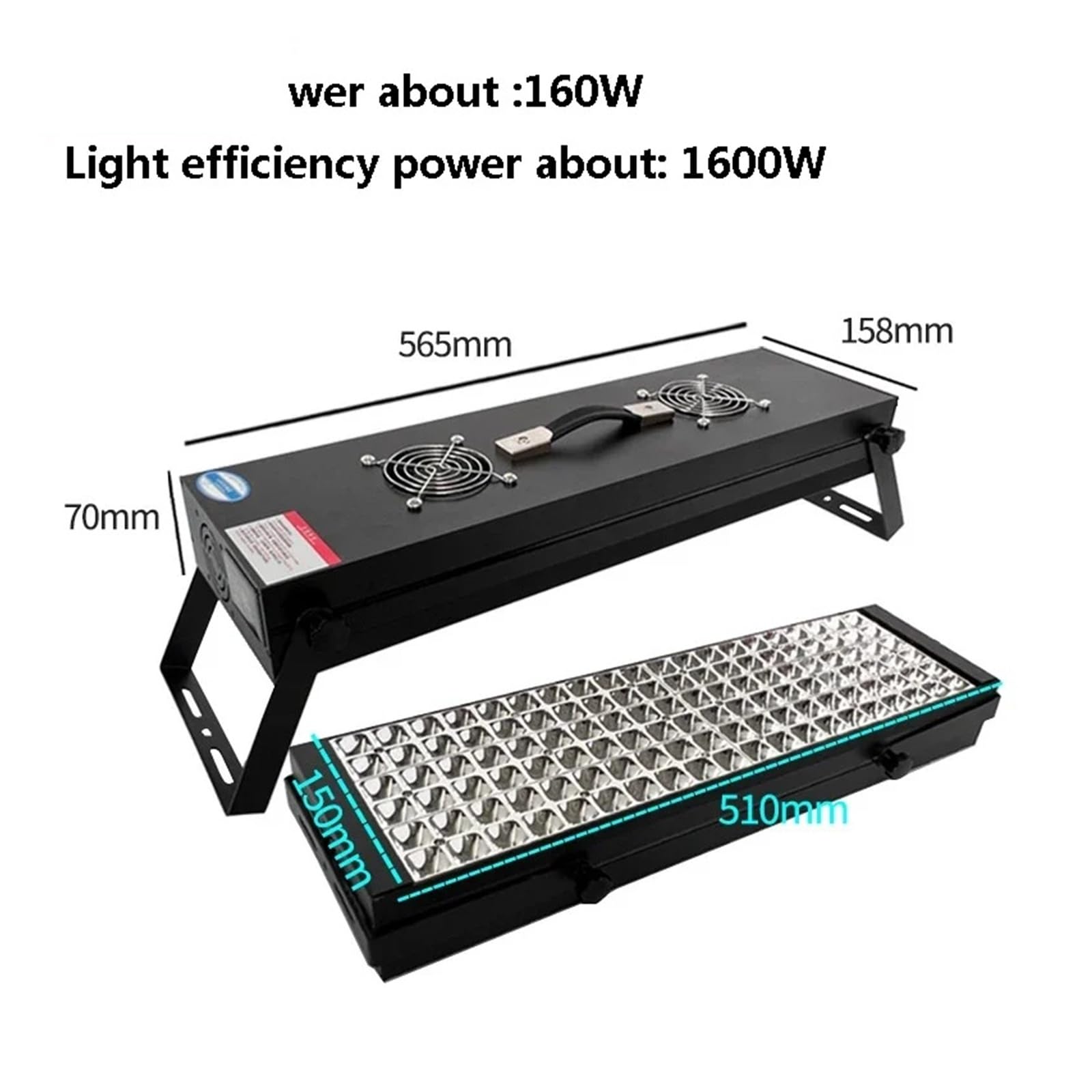 Lampe UV à polymérisation rapide (395 nm, 405 nm, 365 nm) for la réparation de circuits imprimés, l'impression 3D, la résine, le nail art et la lumière UV industrielle. Durcissement rapide pour les lo