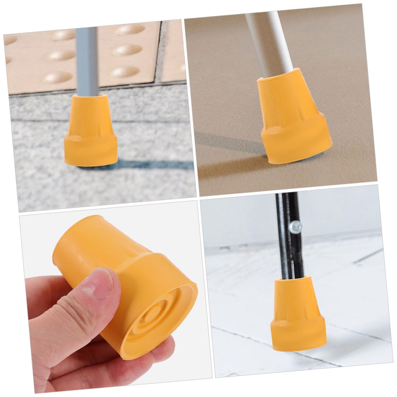 Healeved 10pièces Embouts Antidérapants Pour Cannes Accessoires De Remplacement Pour Bâtons De Marche Et Stabilité Pour Randonnée Et Trekking