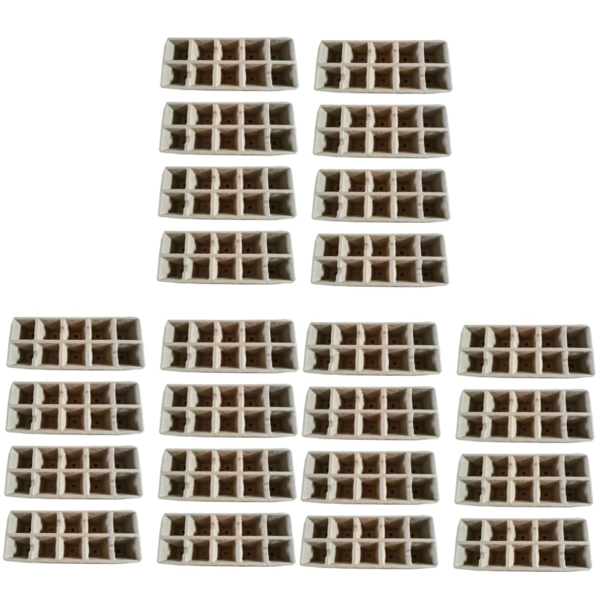 Happyyami 3 Set Kit Vassoi Alveoli Biodegradabili per Piantine Vasetti Torba Compostabili per Semina Stagionale Ortaggi E Colore Casuale 13 Pezzi*3