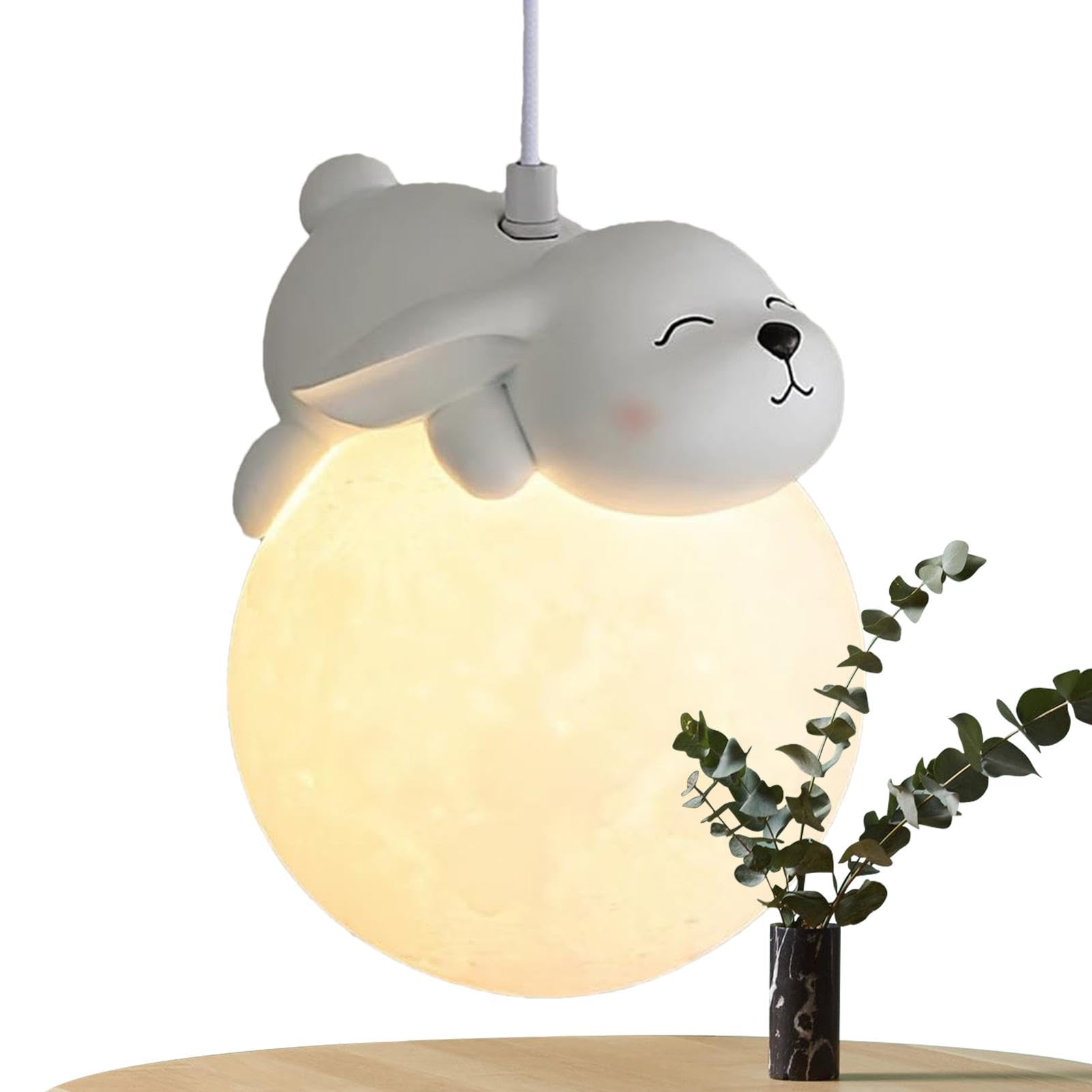 Rqrdww Chandelier Light, Bedroom Animal Pendant Lights, Modern Pendant Light, Round Pendant Lighting, Kids Room Chandelier, Whimsical Light Fixture, Playful Bedroom Decor, for Home