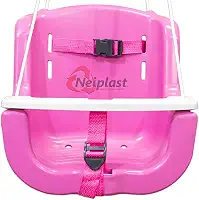 Balanço Plástico Infantil (C/ Cinto e Trava de segurança) (ROSA)
