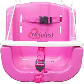 Balanço Plástico Infantil (C/ Cinto e Trava de segurança) (ROSA)