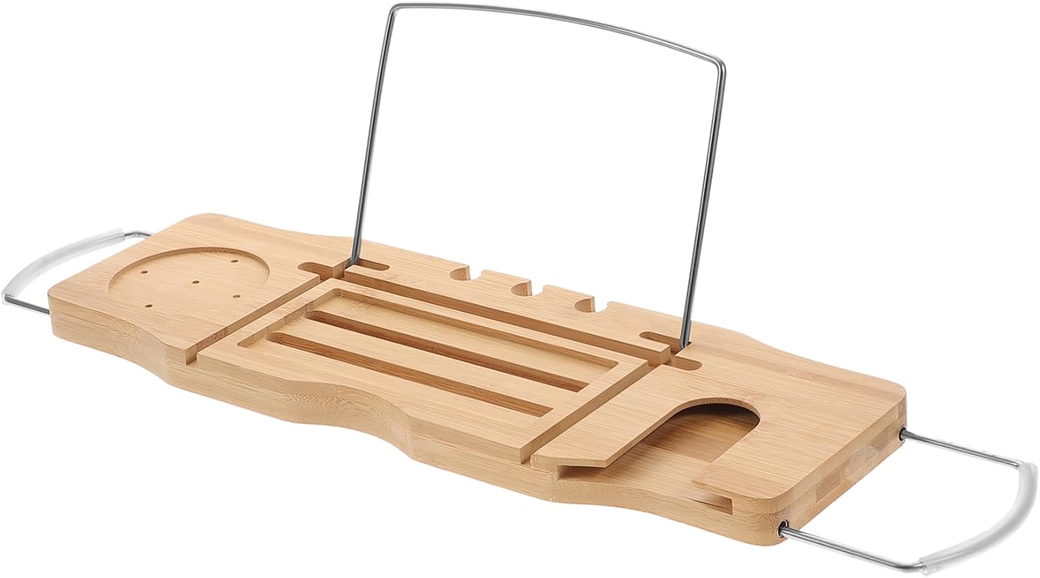 Amosfun Adjustable Bathtub Shelf Tray for Tubs Bath Table Tub Storage Holder Bathtub Accessory