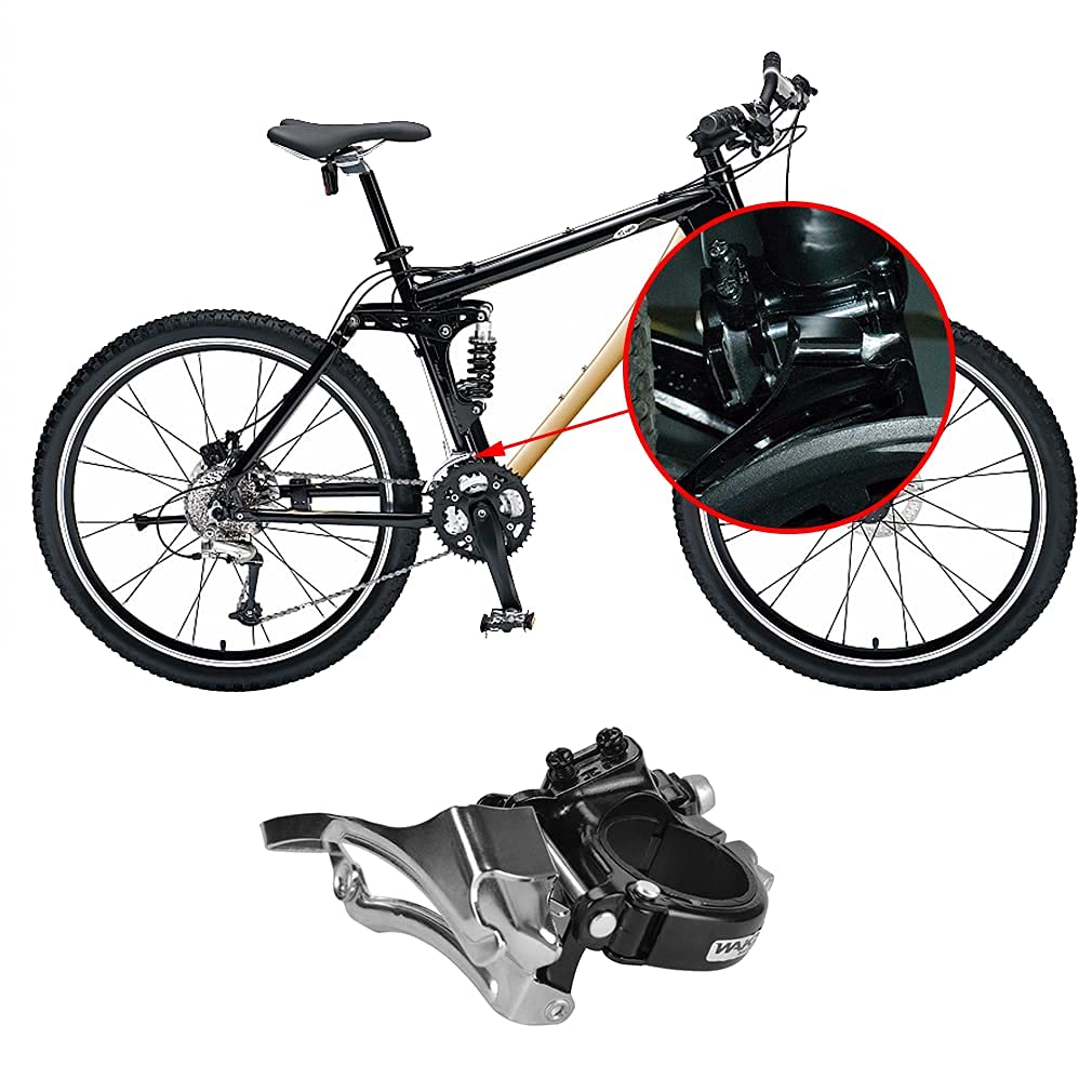 CYSKY Desviador Delantero de Bicicleta 3 velocidades, Desviador Delantero de Bicicleta de Carretera MTB Palancas de Cambio de 3 velocidades