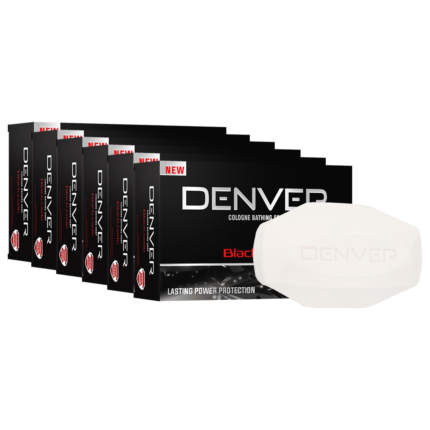 DENVER Black Code Bathing Soap -125GM Each (Pack Of 6) | Fragrance Soap Specially for Men-image-27