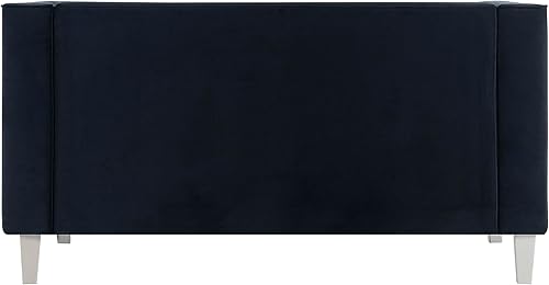 Miniatura 7 de Naomi Home Audrey - Sofá biplaza para sala de estar, brazos de silla de mediados de siglo, cojín copetudo, patas de madera maciza, sillas de lectura