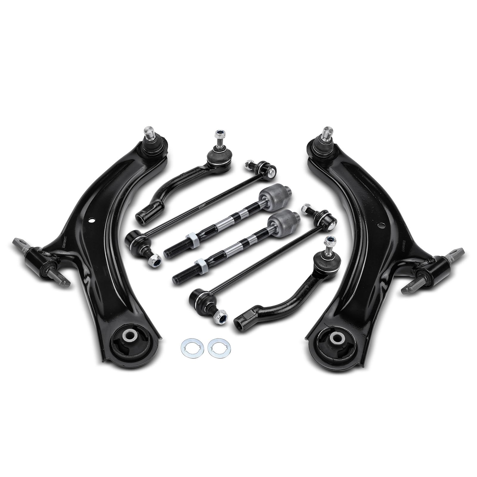 Frankberg 8x Set di bracciali Anteriore Compatibile con Qashqai +2 I J10 JJ10E NJ10 1.5L-2.0L 2007-2013 X-Trail T31 2.0L 2.5L 2007-2013 KolE.O.S I HY Replace# 54501JG00A, 54500JD000