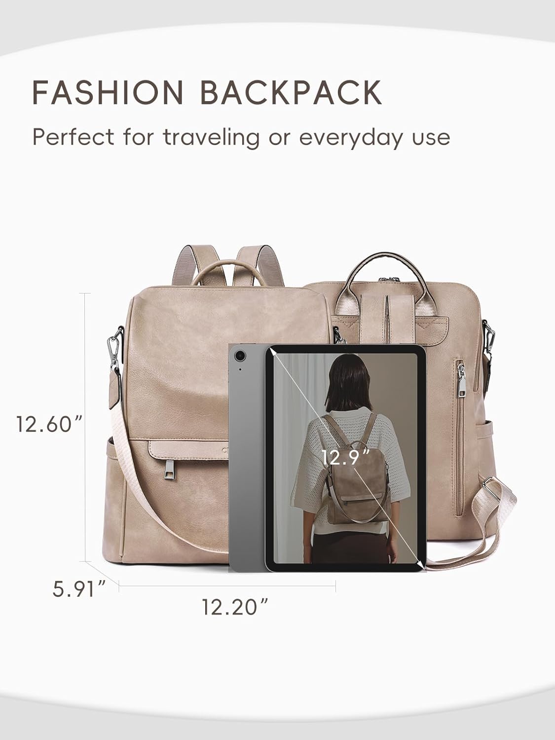 CLUCI Womens Backpack Purse PU Leather Anti-theft Fashion Designer Travel Bag Ladies Shoulder Bags | Purse, Fashion, Ladies, Shoulder Bags, Purse, Ladies