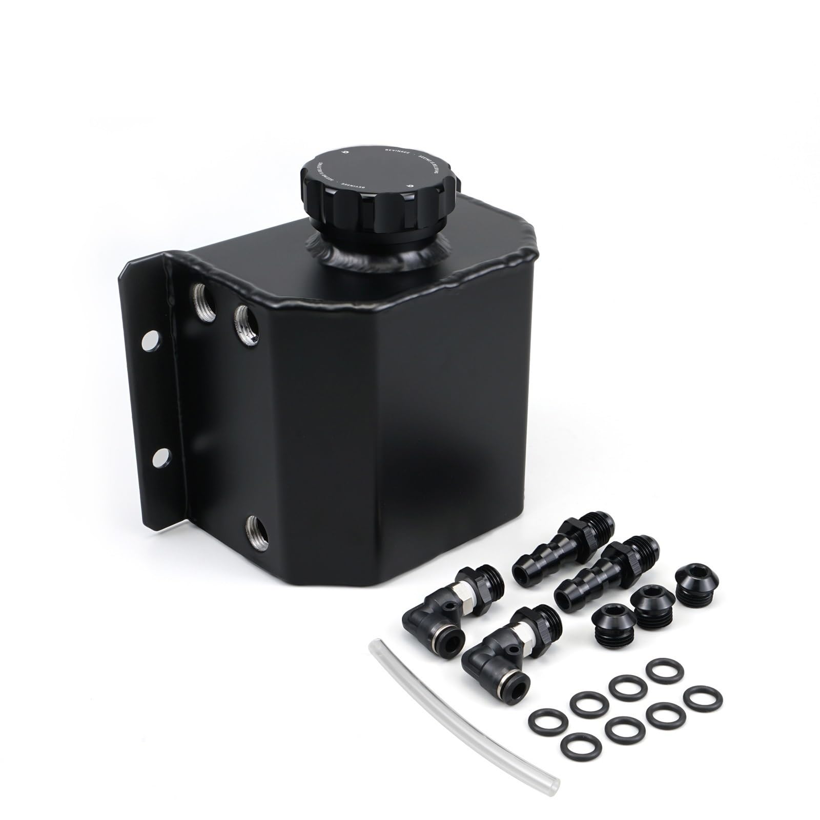 liquide de refroidissement Bouteille de récupération d'eau refroidissement universelle en aluminium 1 L avec bouchon, accessoires universels pour voiture