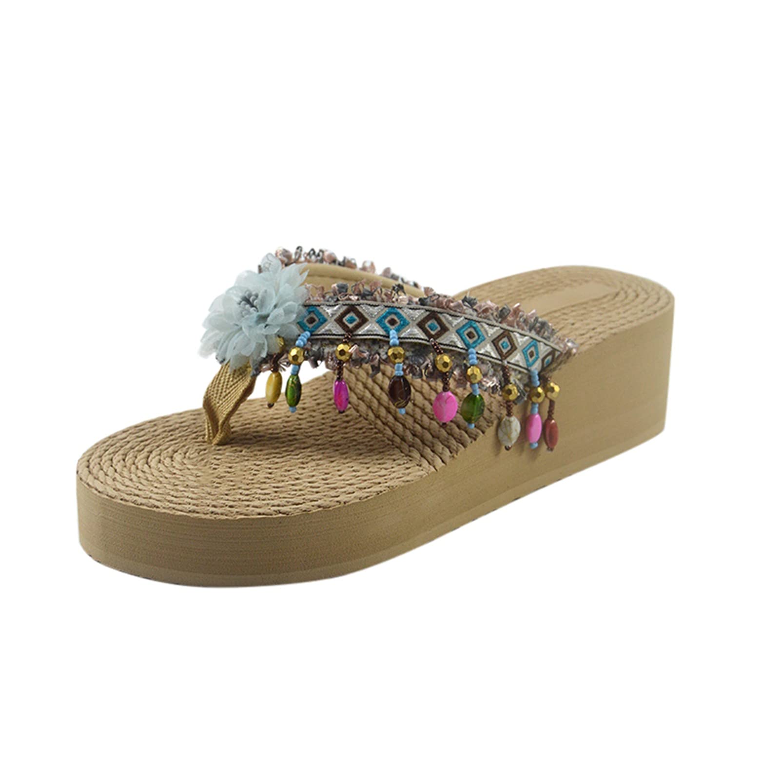 Flip Flops for Women Memory Foam Women Slipper Home Breathable Flip-Flops  Shoes Sandals Beach Wedges Fashion Women's slipper Woodland Flip Flops