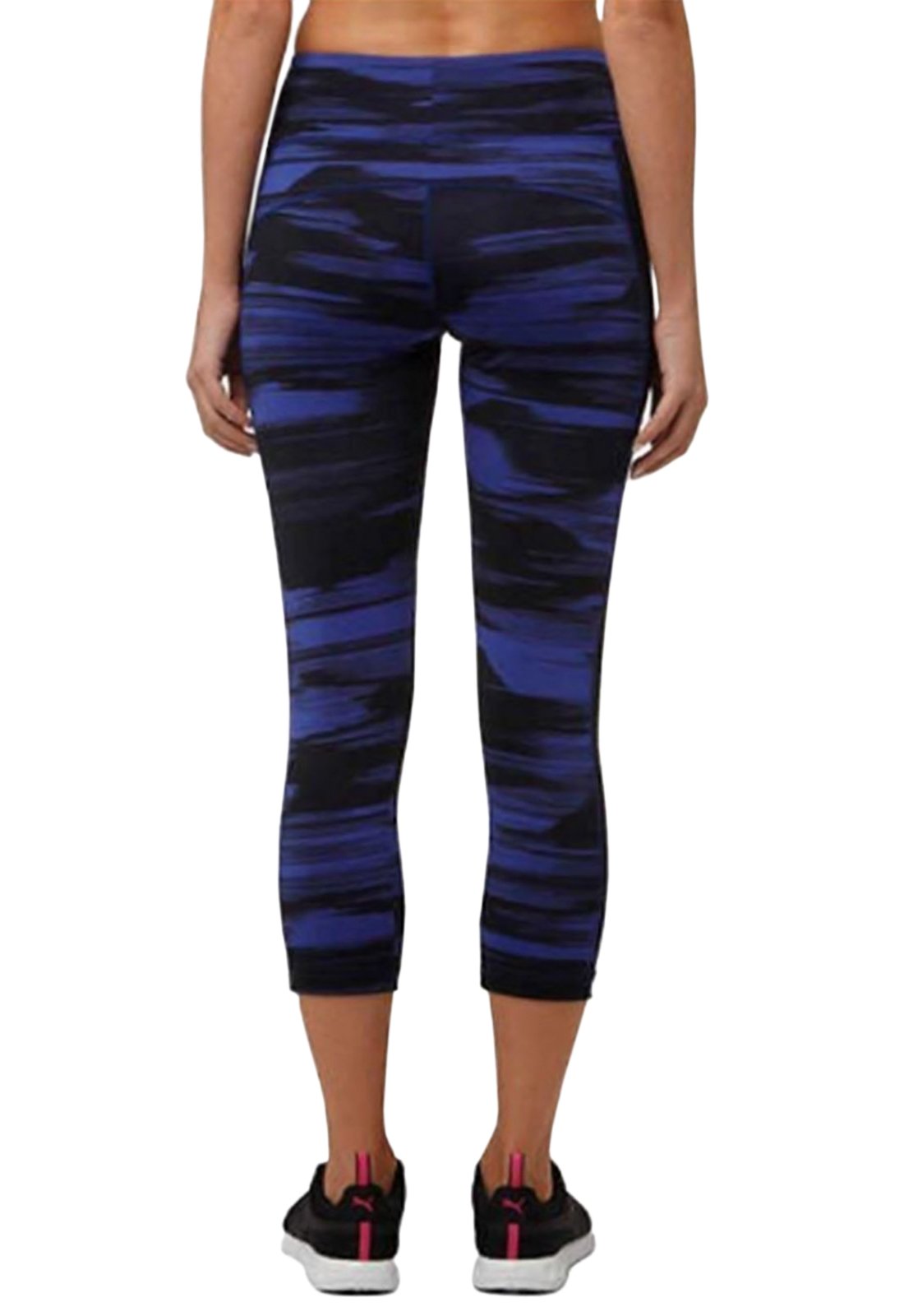 Puma Ladies 'Blur Tight Capri (grande, azul / negro)