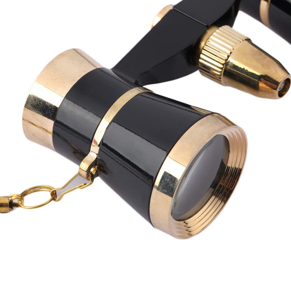 Exquisite Black Gold Fernglas Teleskop 3X25 Dame Geschenk Teleskop Oper Theater Fernglas Optische Operngläser