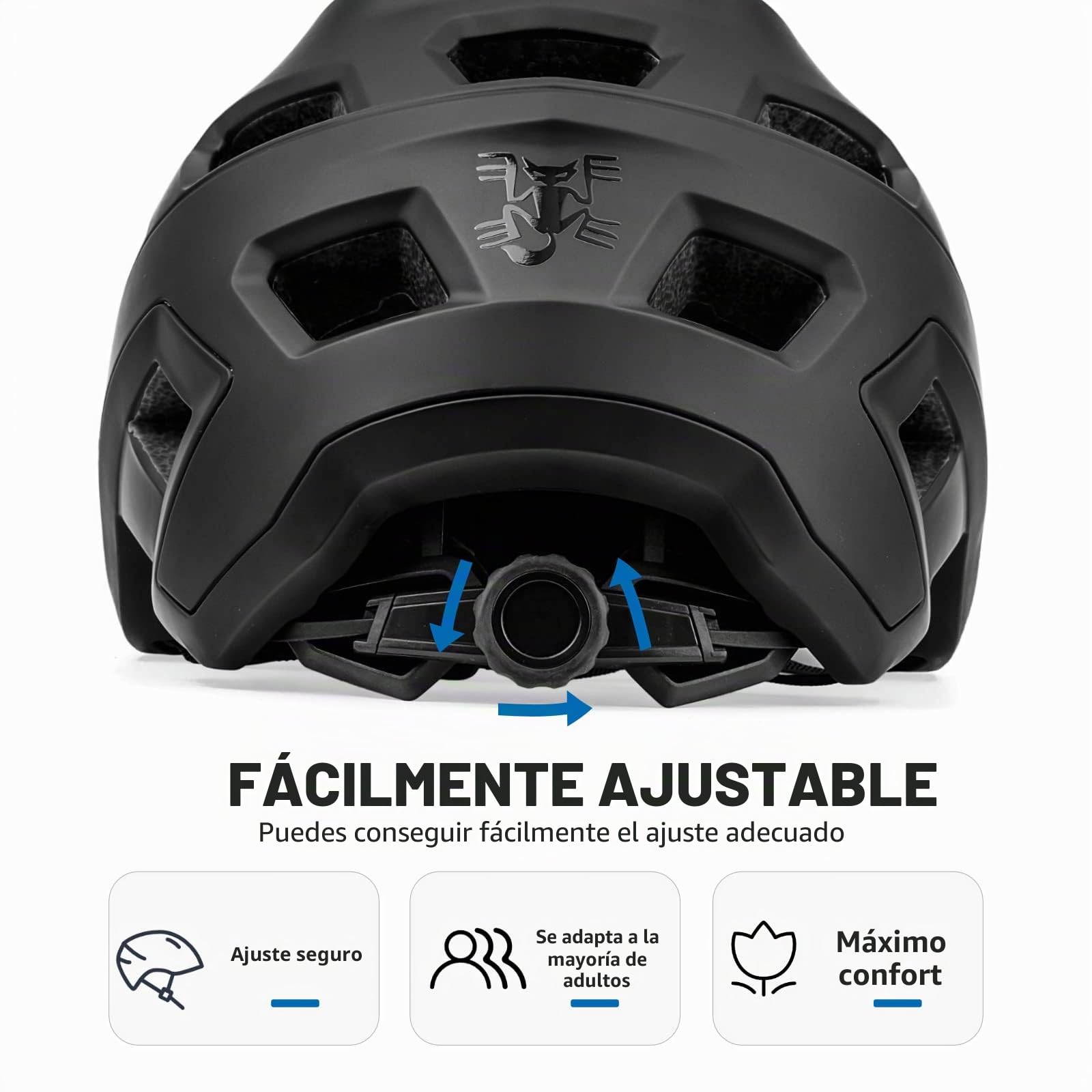 Casco de bicicleta de montaña con visera desmontable para hombre, mujer, adultos, jóvenes
