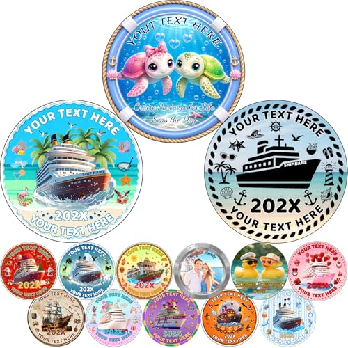 Imán decorativo redondo para puerta de crucero personalizado