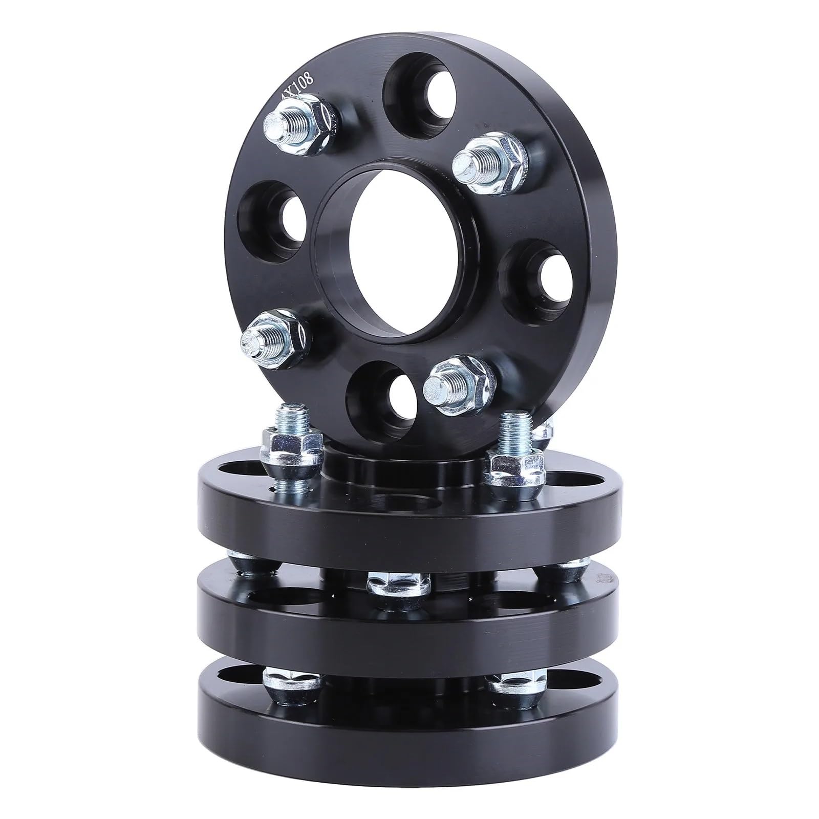 Adaptateurs de roue 20mm, 4 pièces, entretoises hubcentriques à bride 4x108mm avec alésage 63.4mm compatibles pour focus pour fiesta