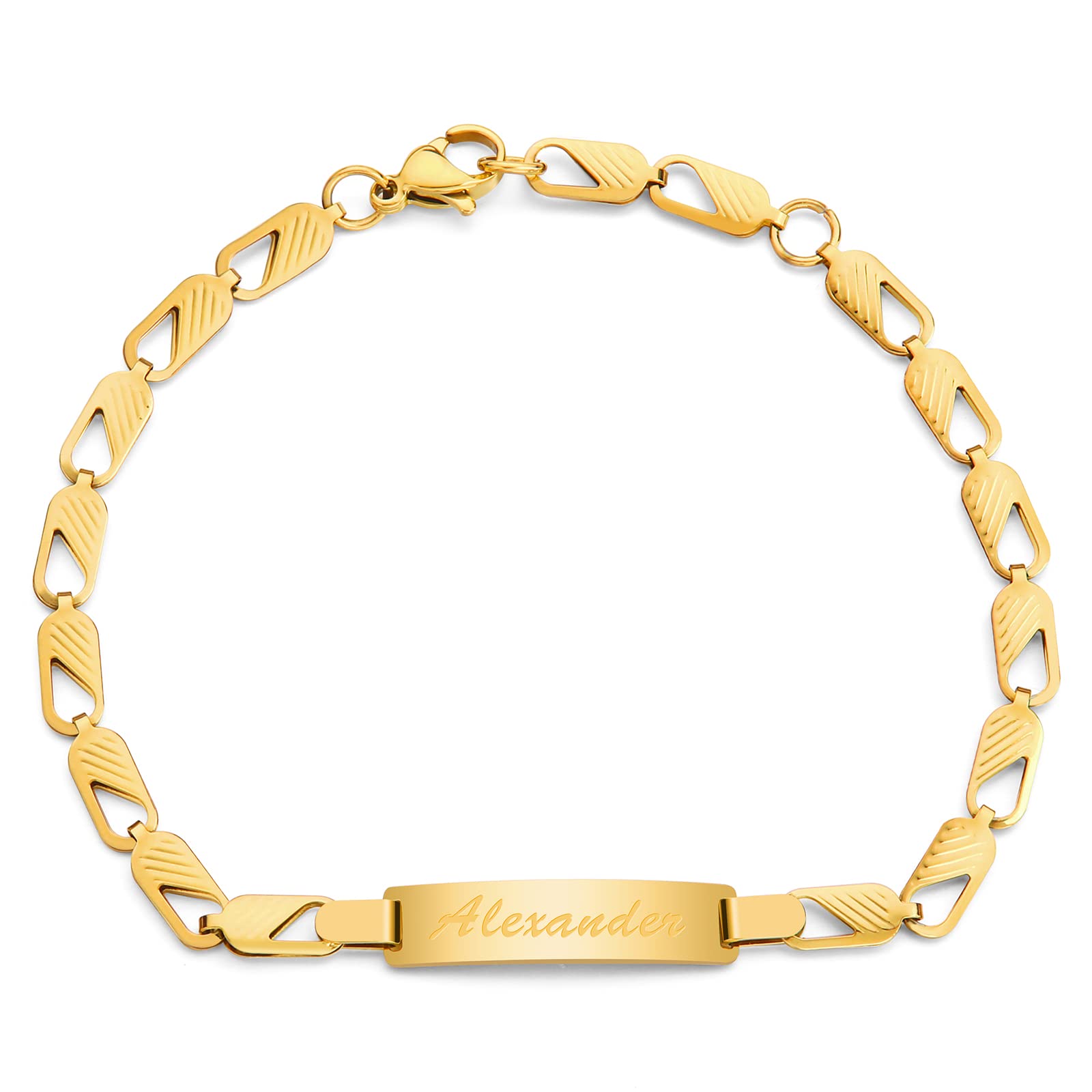 Personalized Baby Name Bracelet Customized 18K Gold Plated for NewBorn to Children Girl Boy Birthday Baby Shower Gift Personalized Gift 2313B