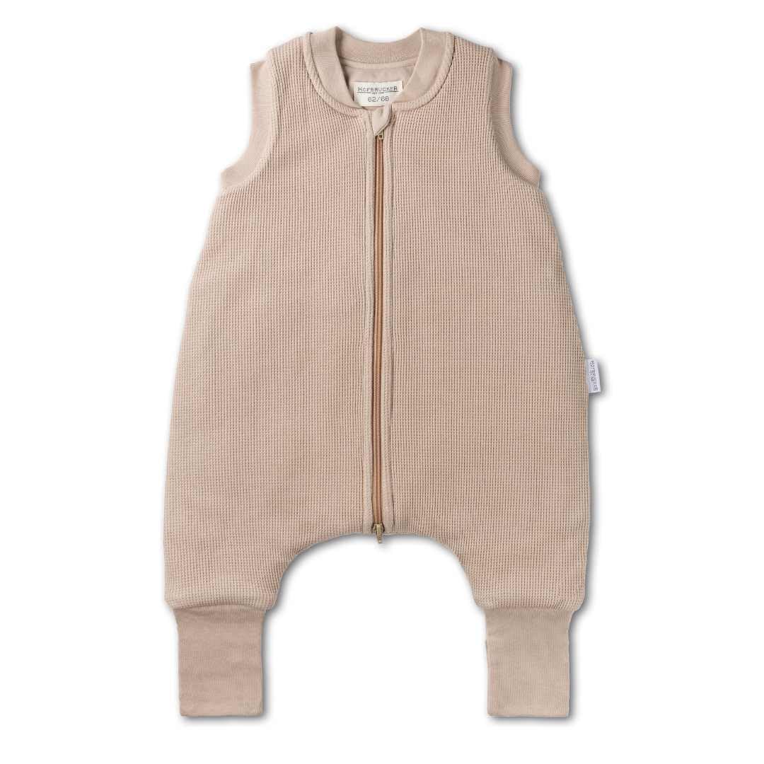 Hofbrucker Autunno inverno, sacco nanna con piedi, cotone biologico, certificato Oeko-Tex, morbido sacco a pelo senza maniche, per neonati e neonati, privo di sostanze sintetiche