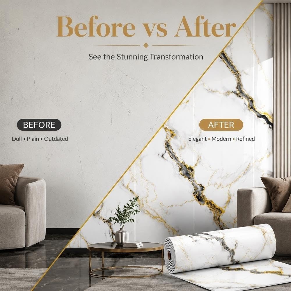 Peel and Stick Vertical Grain Wall Panels Waterproof Backsplash Tile