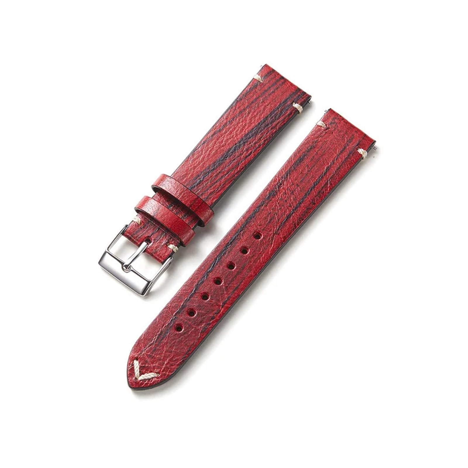 Correa de piel de vaca retro EDVTK35 con textura de madera elegante 7