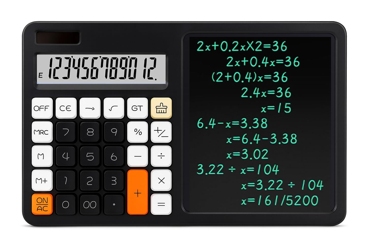 AERYS Calculator with Ruffpad Notepad 2-in-1 Calculator & LCD Writing Pad with 7.5 Inches Tablet, 12 Digits, Stylus Pen for Students, Birthday Gift, Kids, Toys, School, Office, Corporate-image-26