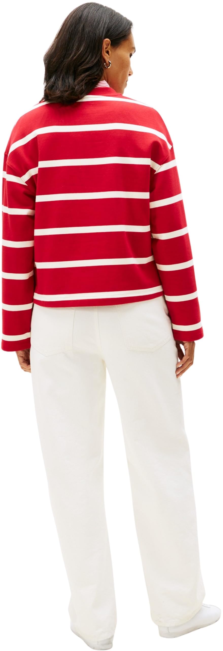 Tommy Hilfiger TH Script Mdrn Terry Swtshrt Ww0ww48431 Sudadera sin Botones Mujer (Pack de 1)