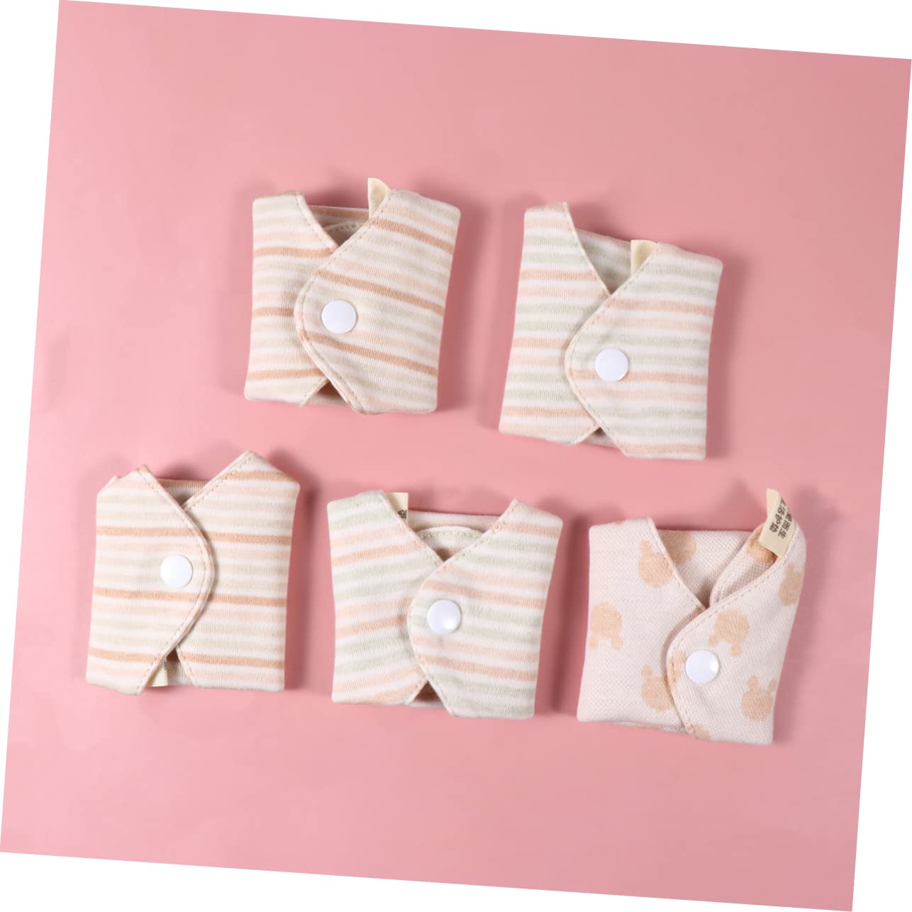 Beaupretty 15 Piezas toallas sanitarias reutilizables servilleta menstrual pantaletas de algodon para mujer Toalla sanitaria de algodón Compresa lavable para mujeres bragas toallitas intimas