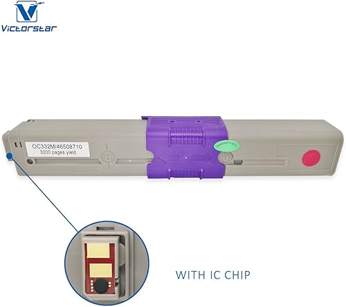 Miniatura 4 de VICTORSTAR Cartuchos de tóner compatibles C332 MC363 C332dn MC363dn C332dnw MC332dnw 4 colores 3500 páginas para negro 3000 páginas para C M Y para