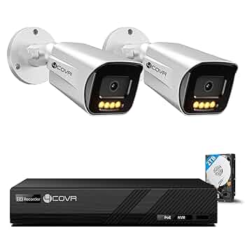 【4K 800万画素・双方向通話・PoE給電・2TB HDD内蔵】4COVR 防 楽天市場】【4K 800万画素・双方向通話・PoE給電・2TB HDD内蔵