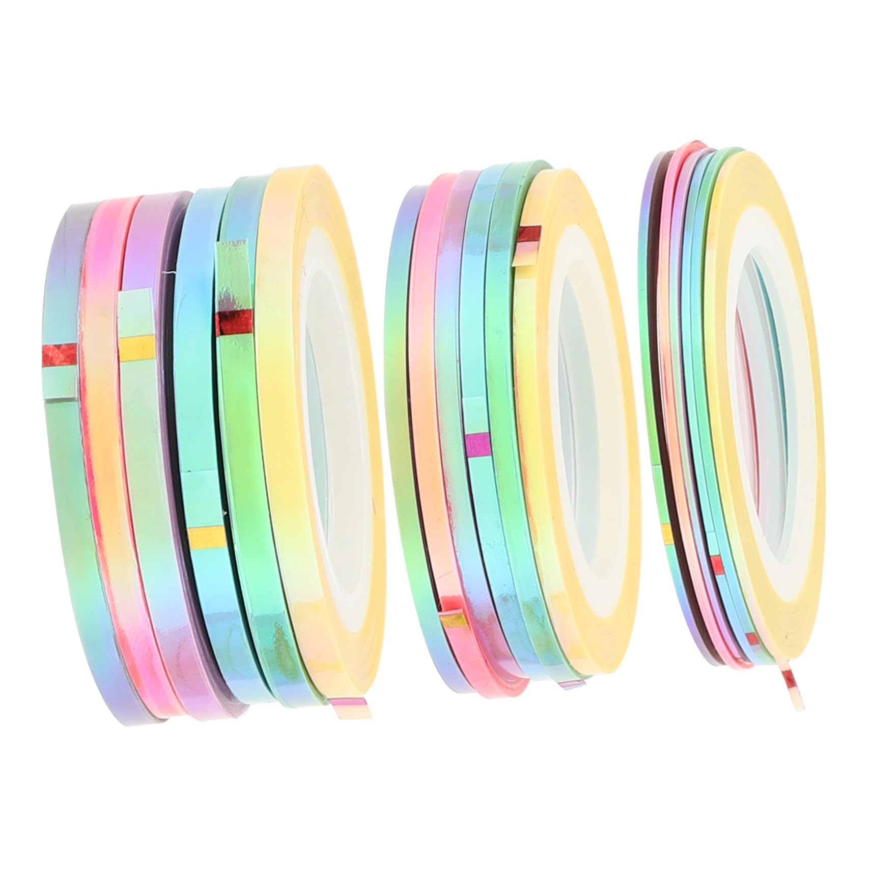 OSOLADY Nail Tape Sticker 18pcs Nail Art Strips for Festival Party Holiday Decor