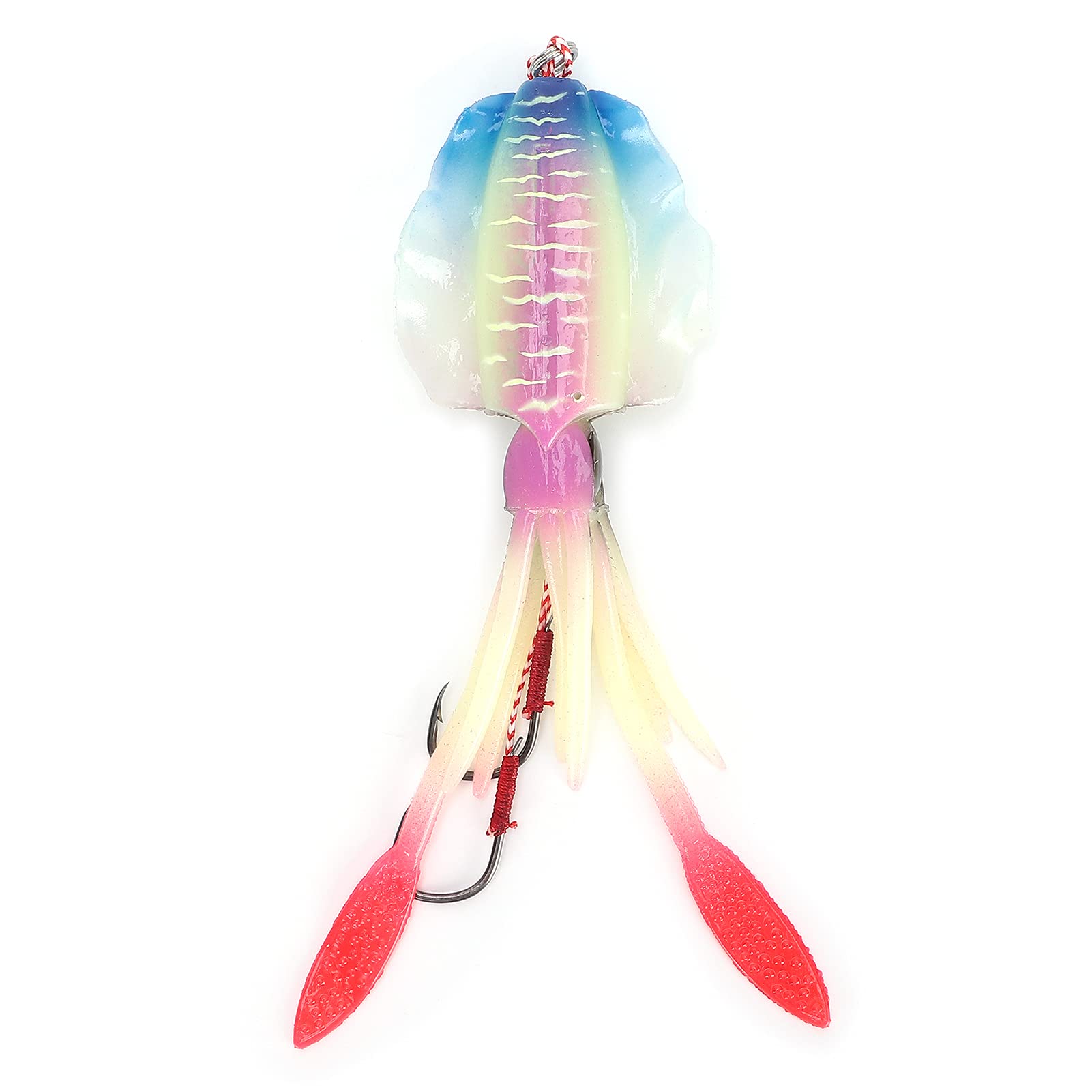 Esca Morbida Luminosa UV Con Piombo Integrato Per Pesca D'altura E Costiera, 60g-120g, Lunga 15-20cm
