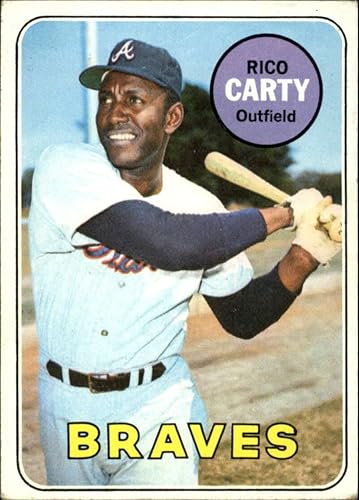 1969 Topps Series 7 High Number Baseball 590 Rico Carty Atlanta Braves Set Break 1 See Scan for Actual MLB Trading Card you will receive