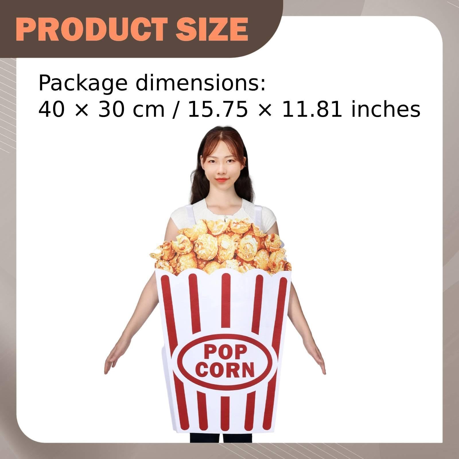 Costume Da Popcorn per Halloween: Un Costume Adorabile per Feste a Tema E Giochi di Ruolo.