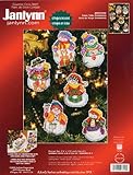 Janlynn Counted Cross Stitch Kit, Snow Folks Ornaments, Set of 6